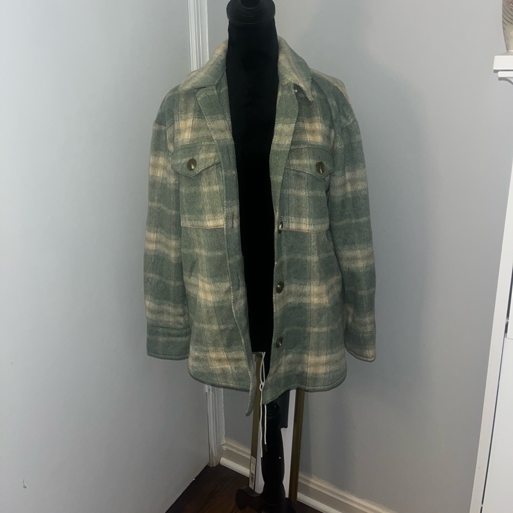 Green Women’s Flannel Jacket